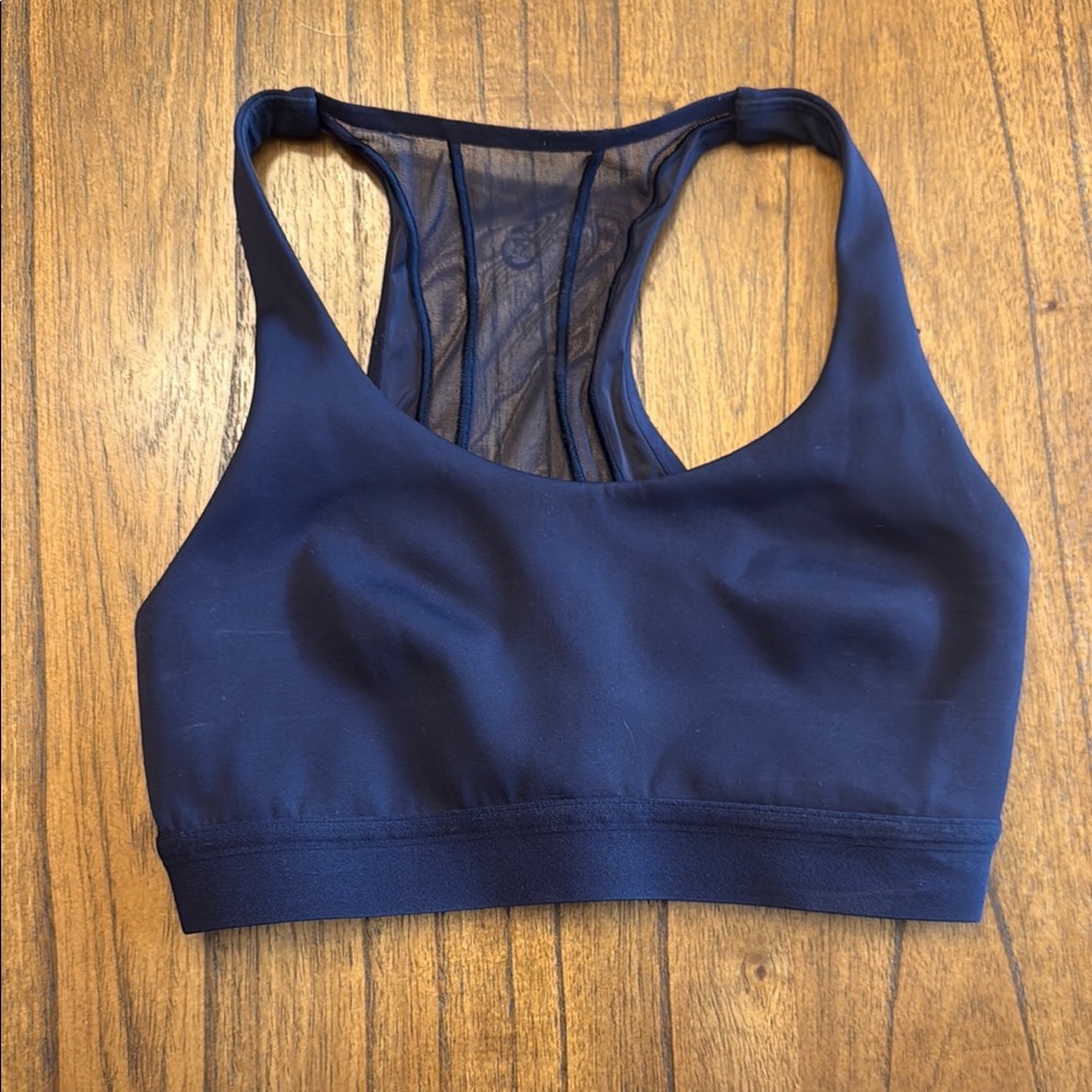Lululemon Blue Sports Bra with Racerback Design